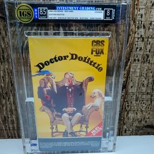 Doctor Dolittle VHS CBS Fox 1984 Watermarks Sealed New IGS 8.5 8 Graded